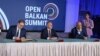 Predsednik Srbije Aleksandar Vučić, premijer Sjeverne Makedonije Dimitri Kovačevski i premijer Albanije Edi Rama tokom samita u Ohridu 8. juna 2022.
