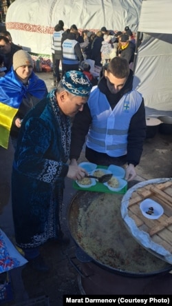 Marat Darmenov dijeli plov u Novovolinksu, januar 2025.