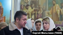 Иван Соловьев (слева) и Наталья Поклонская, архивное фото