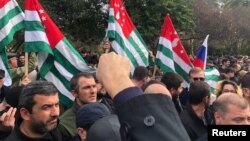 საპროტესტო აქცია სოხუმში