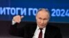 Ruski predsednik Vladimir Putin tokom redovne konferencije na za novinare na kraju godine, 19. decembar 2024.