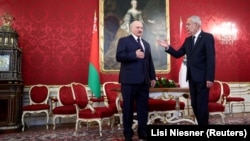 Ілюстрацыйнае фота. Аляксандар Лукашэнка падчас сустрэчы з прэзыдэнтам Аўстрыі Аляксандрам Ван дэр Бэленам, 12 лістапада 2019 году