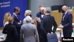 Hitan sastanak EU u zgradi Evropskog saveta u Briselu 24. februara 2022.