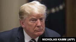 U.S. President Donald Trump speaks about his meeting with Russian President Vladimir Putin ahead of a meeting with Republican lawmakers and cabinet members at the White House in Washington on July 17.