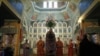 Father Serhiy conducts Orthodox Mass at St. John the Baptist Temple of the Moscow Patriarchate in Bakhmut.