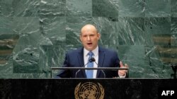 Прем’єр-міністр Ізраїлю Нафталі Беннет в ООН, Нью-Йорк, 27 вересня 2021 року