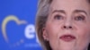 Predsednica Evropske komisije Ursula fon der Lajen (Von der Leyen) obraća se medijima tokom konferencije za novinare sa predsednikom grupe desnog centra Evropske narodne partije (EPP) u Evropskom parlamentu u Briselu, 21. februara 2024.