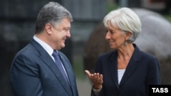 Петро Порошенко і Крістін Лагард у Києві, архівне фото 