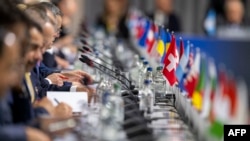 Sesisunea plenară a summitului privind pacea din Ucraina, de la Burgenstock/Elveția, din 15-16 iunie, la care au participat peste 90 de țări.