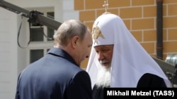 Президент Росії Володимир Путін і патріарх РПЦ Кирило, Москва, 4 травня 2017