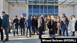 Protest profesora i uposlenika Sveučilišta u Mostaru, BiH, 19. 12. 2024.