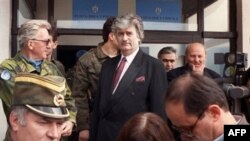 Ratko Mladić i Radovan Karadžić na Palama, 18 april 1993