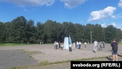 Пікет Андрэя Дзьмітрыева ў парку Дружбы Народаў