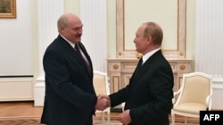 Лукашенко и Путин в Кремъл, 9 септември 2021 г.