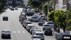 Drivers had long waits at gasoline stations in Tehran and several other Iranian cities on May 1.