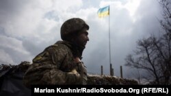 Иллюстрационное фото. Последний пост украинских военных на дороге к Донецку недалеко от Авдеевки, Донецкая область