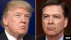 Президент США Дональд Трамп (л) і колишній директор ФБР Джеймс Комі (комбіноване фото)