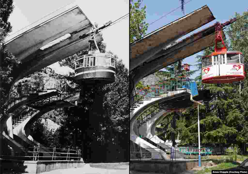 Одна из линий подвесной дороги, построенных в 1960-ые годы. В 2008 году на этой дороге произошла авария, когда в кабине находились 12 человек. В Чиатуре нет оборудования, необходимого в таких случаях. Люди были вынуждены провести в застрявшей кабине 12 часов, пока не прибыли спасатели из Тбилиси. Компания-владелец дороги выплатила потерпевшим компенсацию.