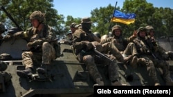Украинанын аскерлери. Иллюстрациялык сүрөт.