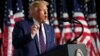 Прэзыдэнт ЗША Дональд Трамп выступае на зьездзе Рэспубліканскай партыі. 27 жніўня 2020 году