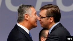 Milo Đukanović i Aleksandar Vučić