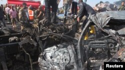 На місці вибуху біля мосту Арзуна на в’їзді до Тартуса, 5 вересня 2016 року