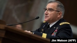 Army General Curtis Scaparrotti, commander of the U.S. European Command and NATO supreme allied commander in Europe, testifies before the U.S. Senate Armed Services Committee in Washington on March 8.