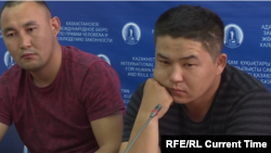 Qaster Musakhanuly (left) and Murager Alimuly have said they were subject to persecution in Xinjiang.