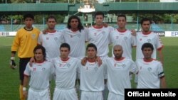 Afghanistan's national soccer team, pictured ahead of a match with Tajikistan in 2011, is ranked 139th in the world, 28 places ahead of 167th-ranked Pakistan.