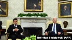 Украина президенти Владимир Зеленский жана АКШнын президенти Жо Байден. 1-сентябрь, 2021-жыл. 