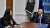 Predsjednica Kosova Vjosa Osmani i predsjednik Odbora za spoljne poslove u Predstavničkom domu Brian Mast, februar 2025.