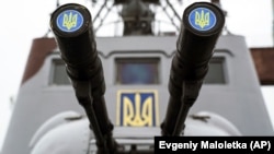 Катер Военно-морских сил ВСУ в порту Мариуполя, 3 декабря 2018 года 