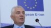 Armenia - Piotr Switalski, the head of the EU Delegation in Armenia, speaks at a news conference in Yerevan, 8May2017.