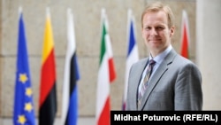 Novi evropski izaslanik za dijalog Kosova i Srbije Peter Sorensen, april 2014.