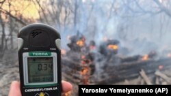 Вимірювання радіаційного фону у зоні відчуження ЧАЕС під час пожежі. 5 квітня 2020 року