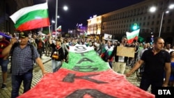 Anti-government protests in Sofia on September 3.
