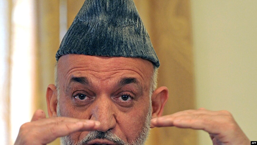 Afghan President Hamid Karzai addresses a press conference in Kabul on September 17