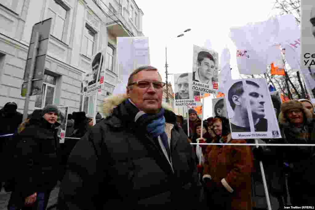 Акция за свободу "узников Болотной" и всех политзаключенных. Михаил Касьянов