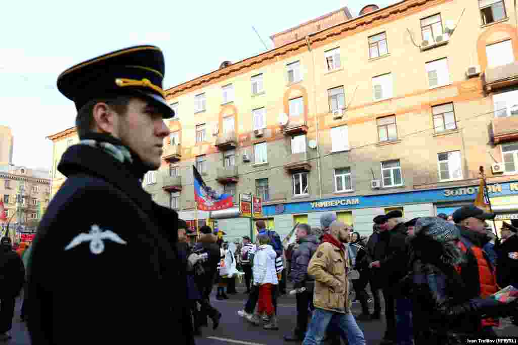 Марш в поддержку так называемой "Новороссии" в Москве