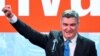Hrvatski predsjednik i predsjednički kandidat Zoran Milanović nakon prvih neslužbenih rezultata drugog kruga predsjedničkih izbora; Zagreb, Hrvatska 12. januara 2025.