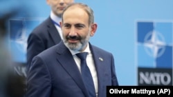 Հայաստանի վարչապետ Նիկոլ Փաշինյանը Բրյուսելում ՆԱՏՕ-ի կենտրոնակայանում, 11-ը հուլիսի, 2018թ․