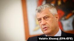 Kosovar President Hashim Thaci