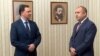 Даниел Митов и Румен Радев. Снимката е архивна