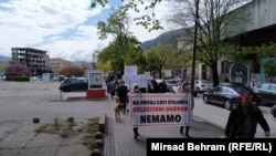 Protest zdravstvenih radnika u Mostaru
