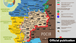 Ситуація в зоні бойових дій на Донбасі, 15 квітня 2020 року. Інфографіка Міністерства оборони України