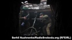 Мінометники 49-го окремого штурмового батальйону «Карпатська Січ» на Торецькому напрямку. Донецька область, Україна, січень, 2025 року