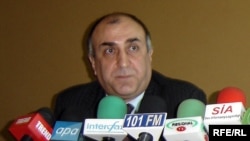 Ադրբեջան -- Ադրբեջանի արտգործնախարար Էլմար Մամեդյարովը մամուլի ասուլիսի ժամանակ, Բաքու, 20-ը հուլիսի, 2009թ.