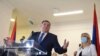 Član Predsjedništva i lider SNSD-a Milorad Dodik na konferenciji za novinare u Istočnom Sarajevu, 14. oktobar 2021