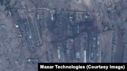 Орус-украин чек арасына жакын жердеги Погонов аскер полигону. Воронеж облусу, Орусия.