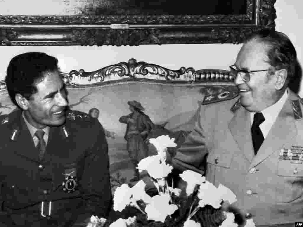 Ноябрь 1973-го. Визит в Белград. На переговорах с югославским лидером Иосипом Броз Тито.